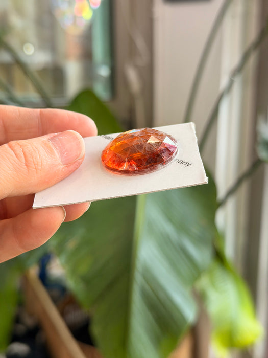 Amber Jewel - Round (25 mm) Tools Colorado Glass Works