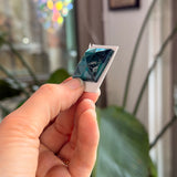 Blue Green (Teal) Jewel - Square (25mm) Tools Colorado Glass Works