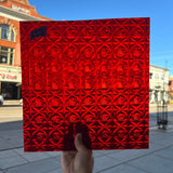 Cerise Ruby Whitney Kokomo Sheet Glass Colorado Glassworks
