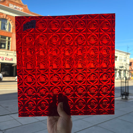 Cerise Ruby Whitney Kokomo Sheet Glass Colorado Glassworks