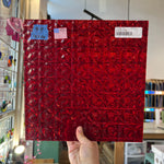Cerise Ruby Whitney Kokomo Sheet Glass Colorado Glassworks 12x12in (KO-05498669)