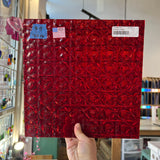 Cerise Ruby Whitney Kokomo Sheet Glass Colorado Glassworks 12x12in (KO-05498669)