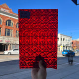 Cerise Ruby Whitney Kokomo Sheet Glass Colorado Glassworks