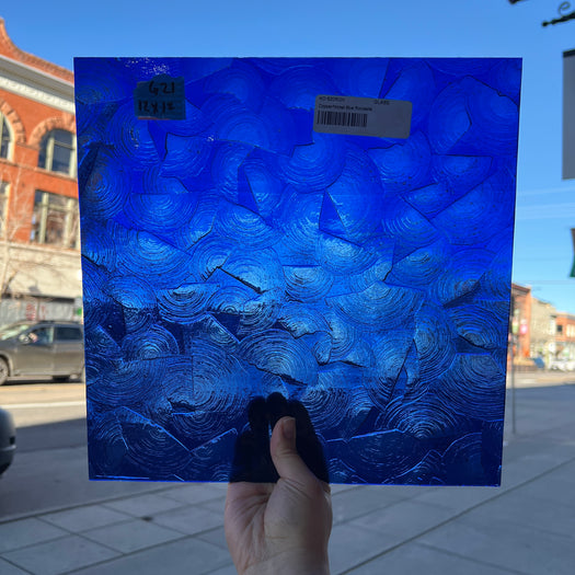 Copper/Nickel Blue Rondelite Kokomo Sheet Glass Colorado Glassworks