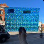 Lighter Peacock Blue Whitney Kokomo Sheet Glass Colorado Glassworks