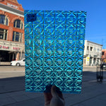Lighter Peacock Blue Whitney Kokomo Sheet Glass Colorado Glassworks
