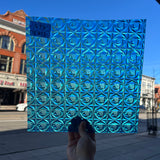Lighter Peacock Blue Whitney Kokomo Sheet Glass Colorado Glassworks