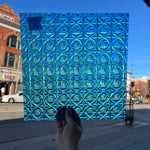 Lighter Peacock Blue Whitney Kokomo Sheet Glass Colorado Glassworks