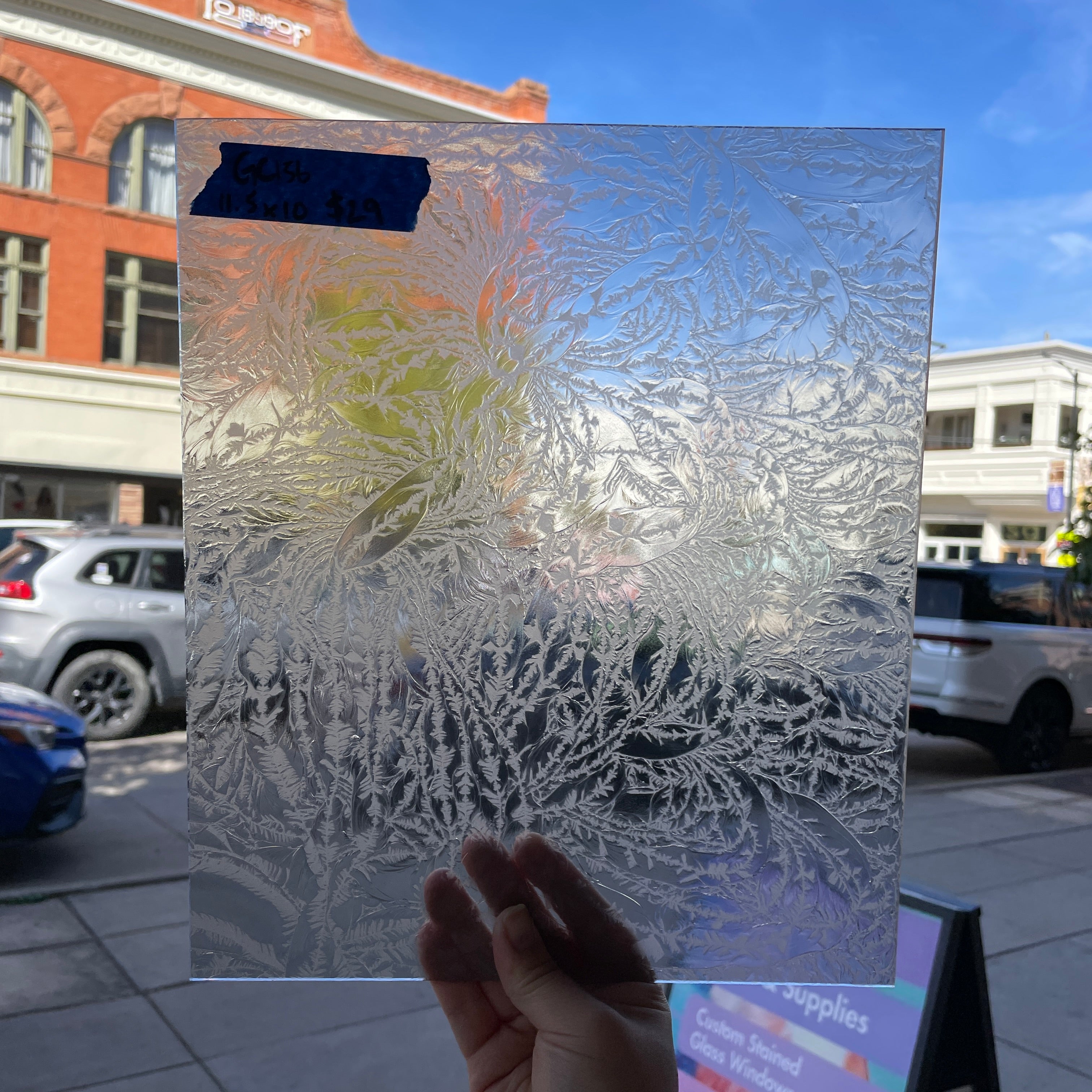 Light Gray Glue Chip Sheet Glass Glue Chip