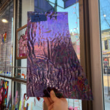 Purple Cathedral Iridescent Ripple Kokomo Sheet Glass Colorado Glassworks