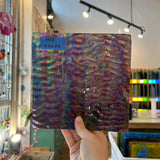 Purple Cathedral Iridescent Ripple Kokomo Sheet Glass Colorado Glassworks