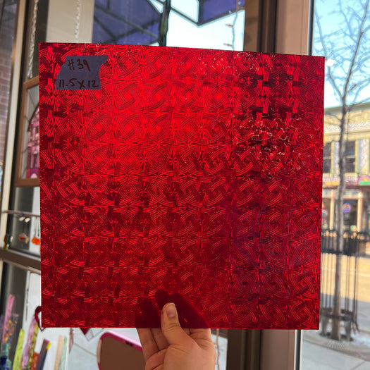 Cerise Ruby Celtic Kokomo Sheet Glass Colorado Glassworks