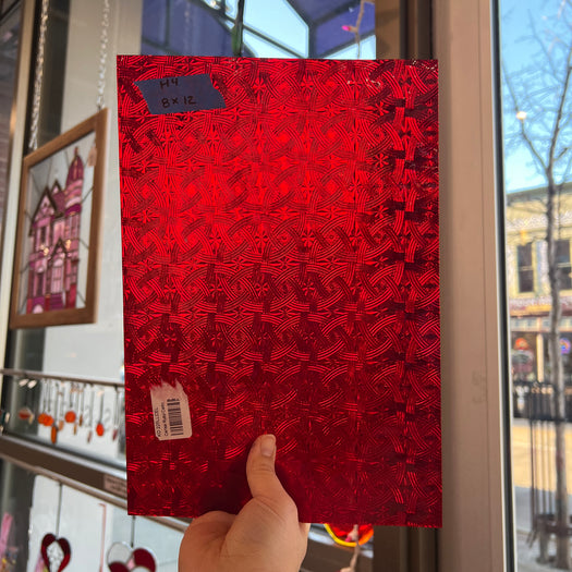 Cerise Ruby Celtic Kokomo Sheet Glass Colorado Glassworks