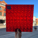 Cerise Ruby Whitney Kokomo Sheet Glass Colorado Glassworks