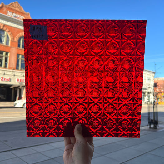 Cerise Ruby Whitney Kokomo Sheet Glass Colorado Glassworks