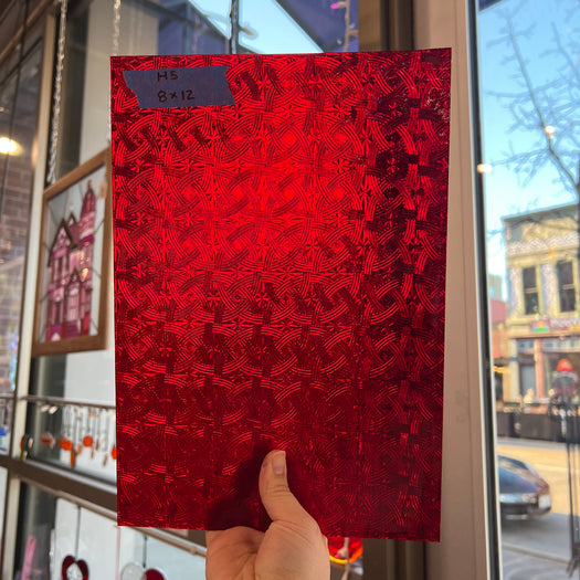 Cerise Ruby Celtic Kokomo Sheet Glass Colorado Glassworks