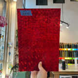 Cerise Ruby Celtic Kokomo Sheet Glass Colorado Glassworks 12x7.5in (KO-98469421)