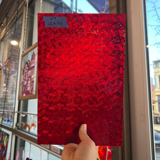Cerise Ruby Celtic Kokomo Sheet Glass Colorado Glassworks