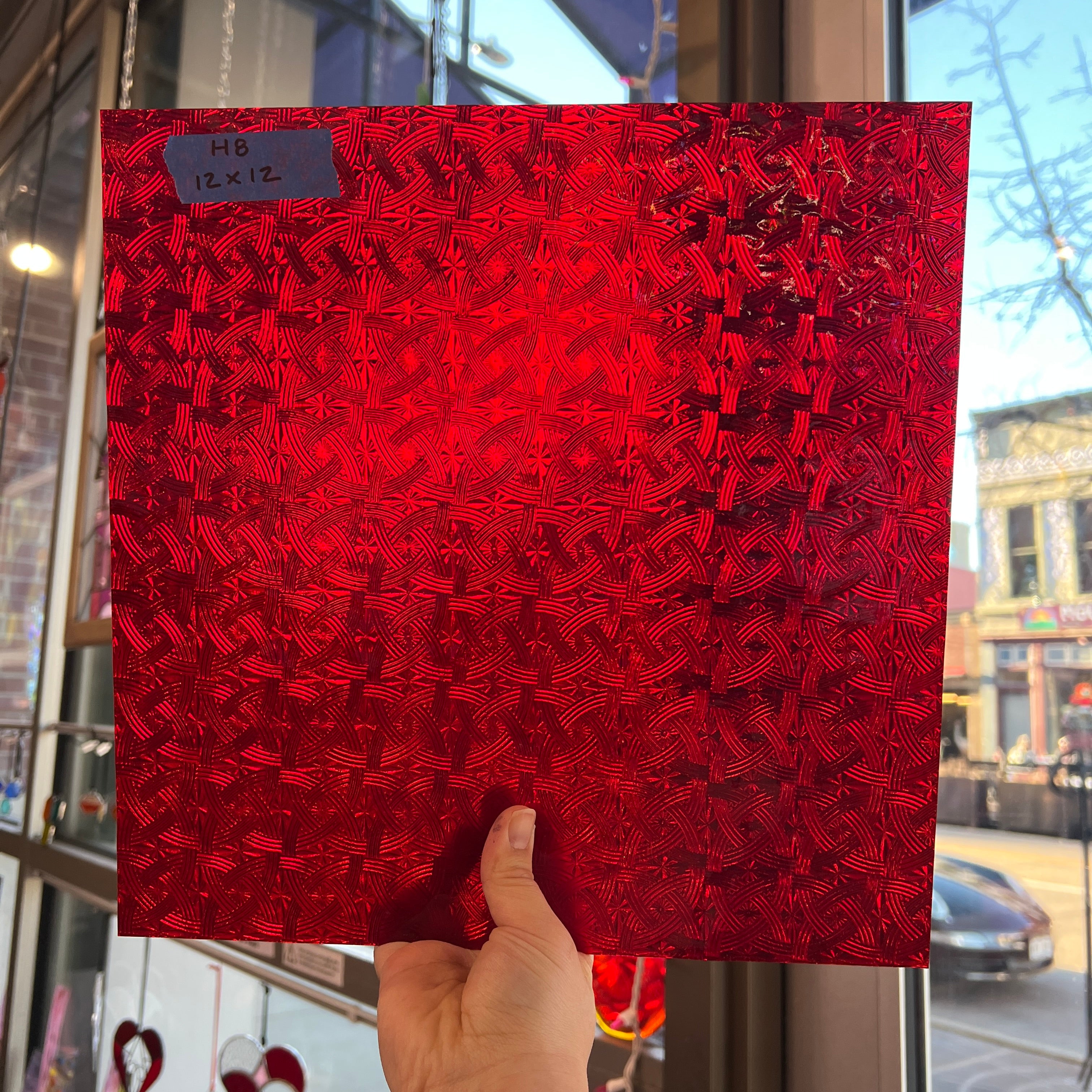 Cerise Ruby Celtic Kokomo Sheet Glass Colorado Glassworks