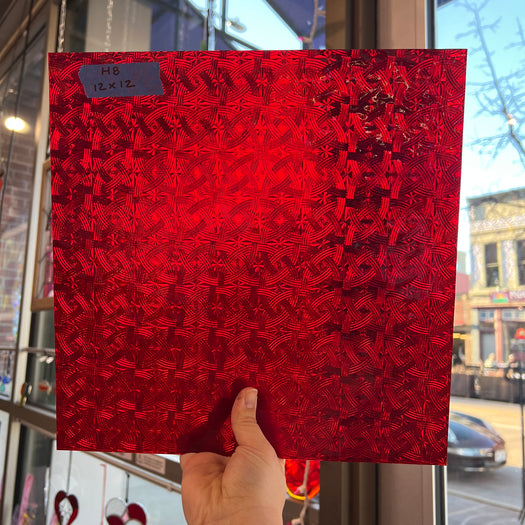 Cerise Ruby Celtic Kokomo Sheet Glass Colorado Glassworks