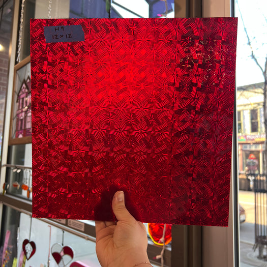 Cerise Ruby Celtic Kokomo Sheet Glass Colorado Glassworks