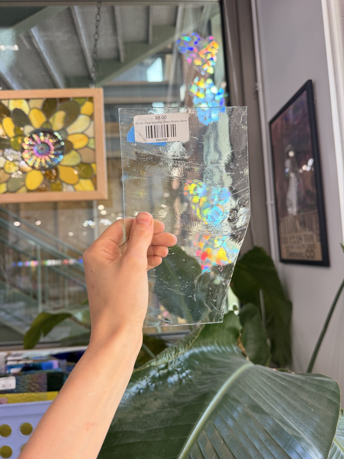 Clear Industrial Wispy Reemy Glass