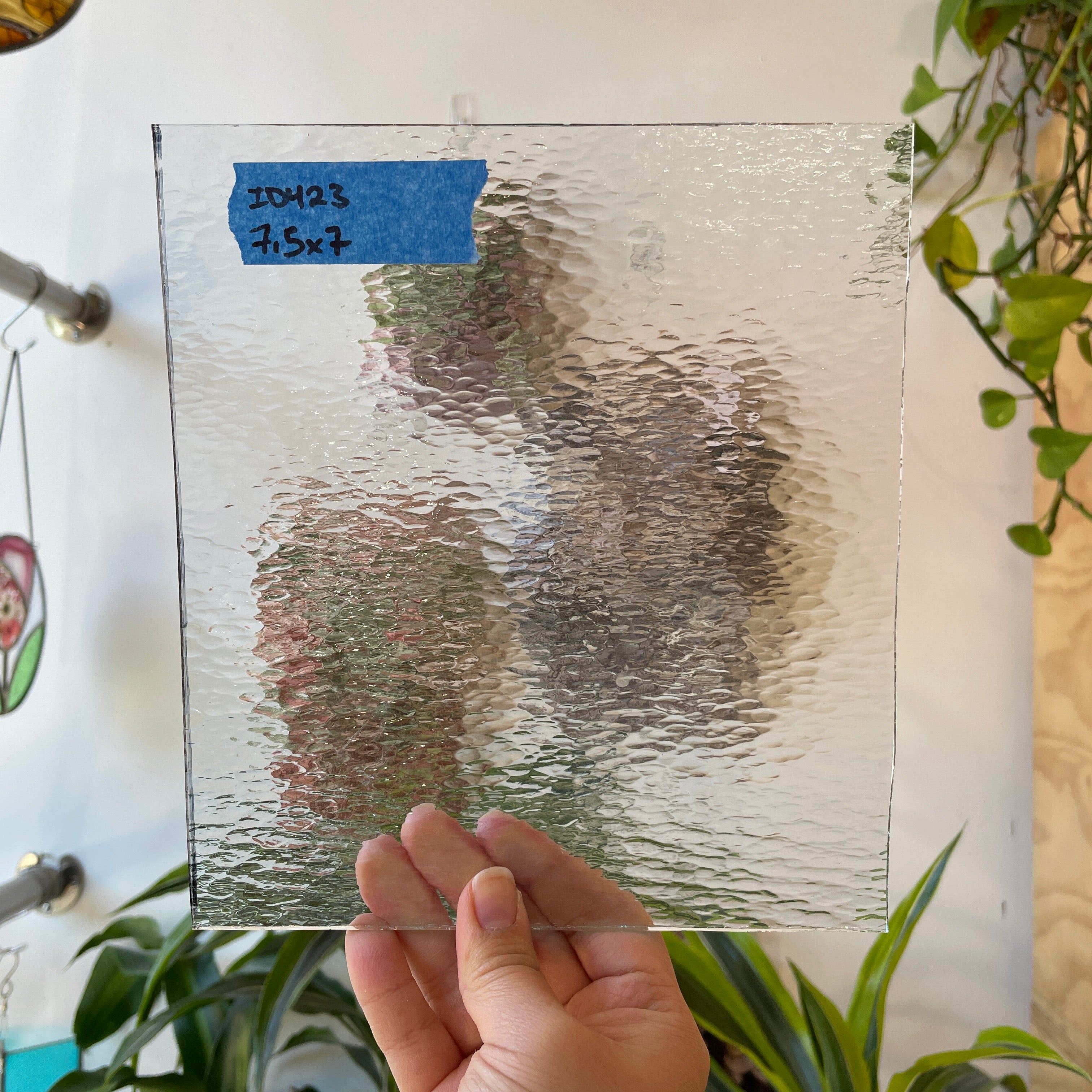 Clear Tiny Hammered Industrial Sheet Glass Colorado Glass Works