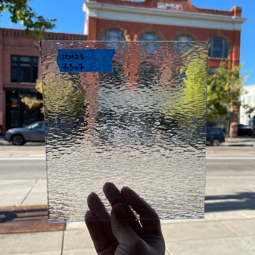 Clear Tiny Hammered Industrial Sheet Glass Colorado Glass Works