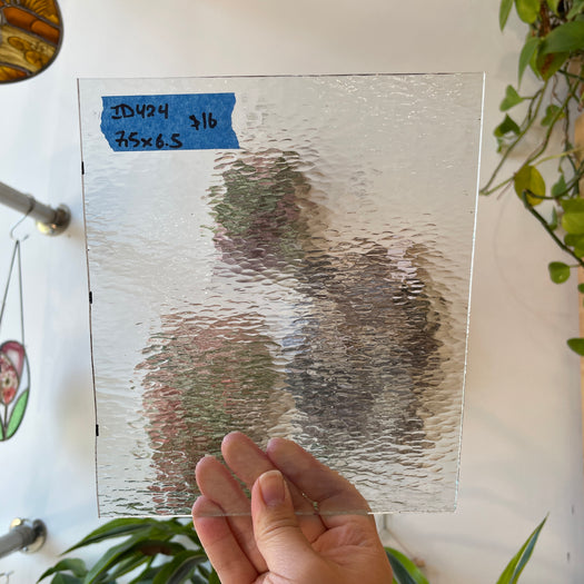 Clear Tiny Hammered Industrial Sheet Glass Colorado Glass Works