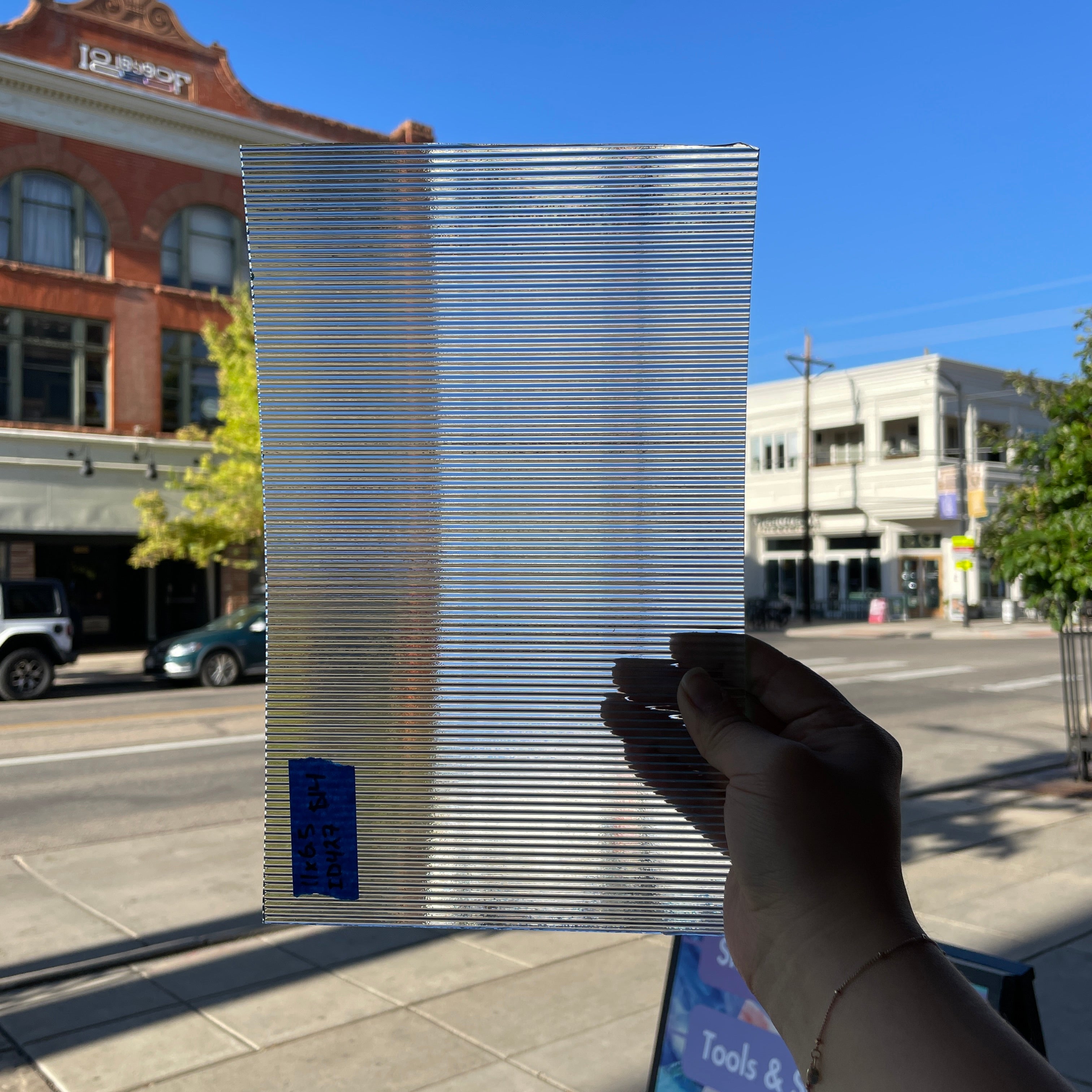 Clear Reeded Transparent Industrial Sheet Glass Colorado Glassworks