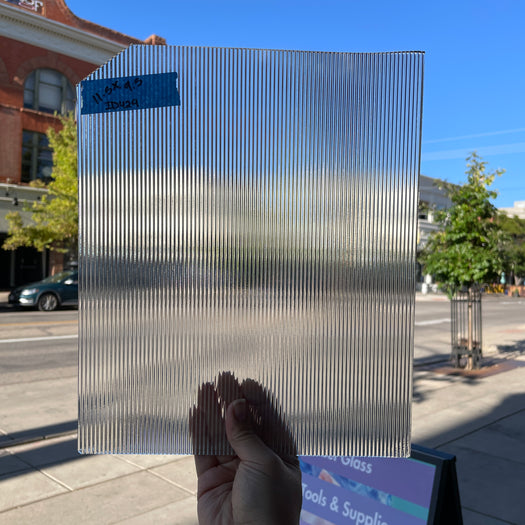 Clear Reeded Transparent Industrial Sheet Glass Colorado Glassworks