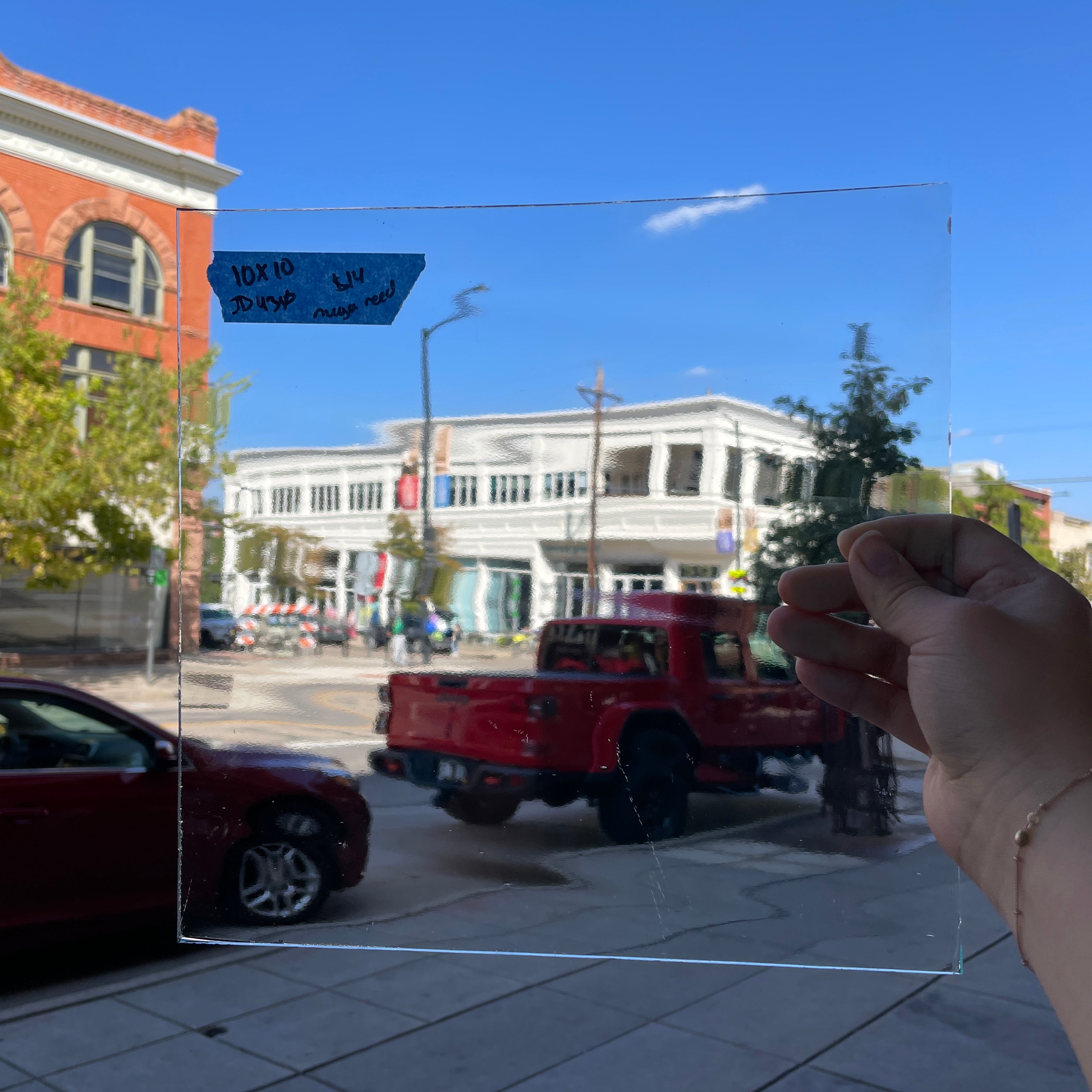 Clear Mega Reeded Industrial Sheet Glass Colorado Glassworks