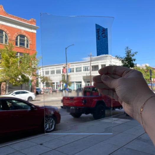 Clear Mega Reeded Industrial Sheet Glass Colorado Glassworks