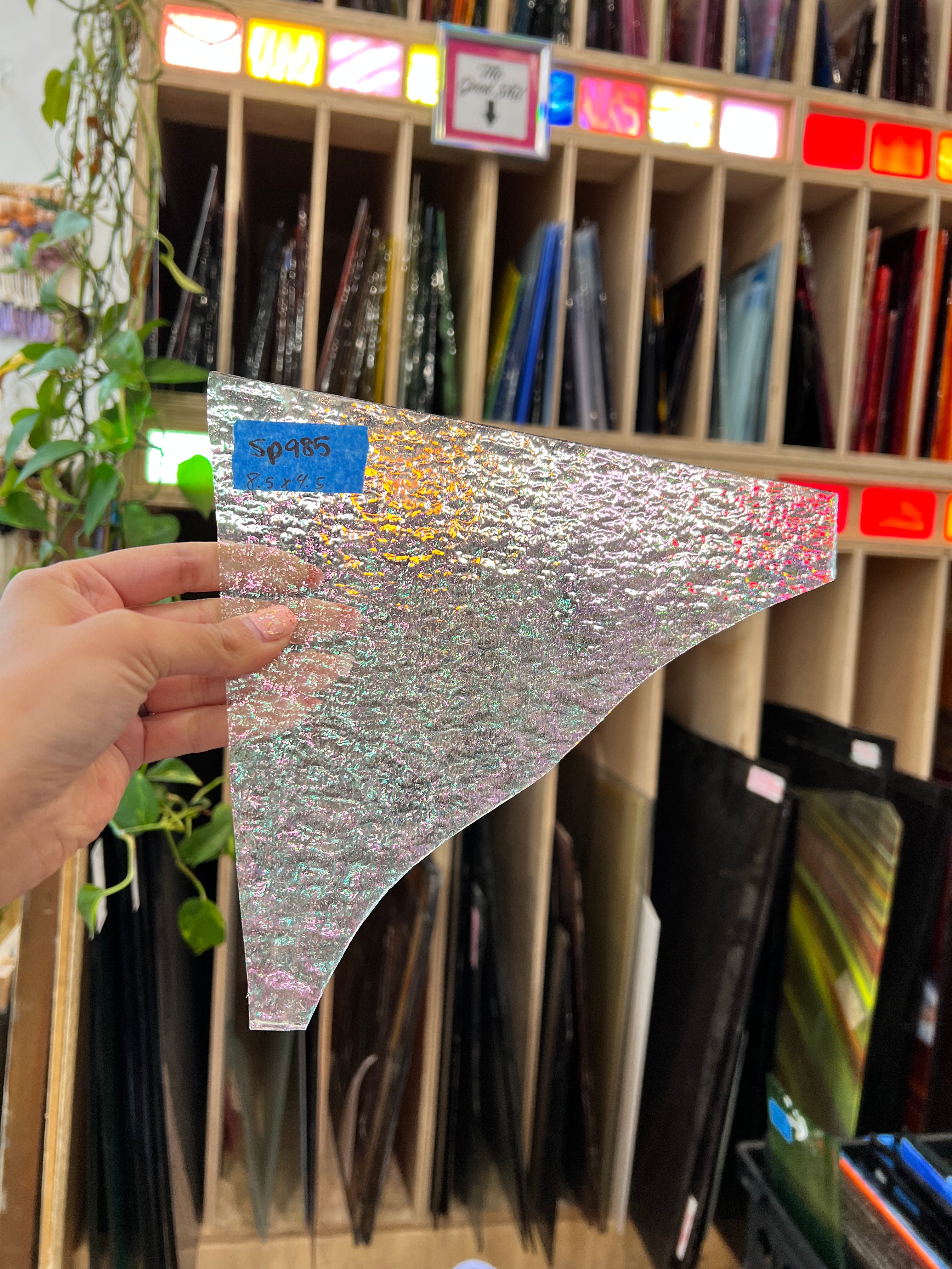 Vintage Clear Iridescent Granite Spectrum – Colorado Glass Works