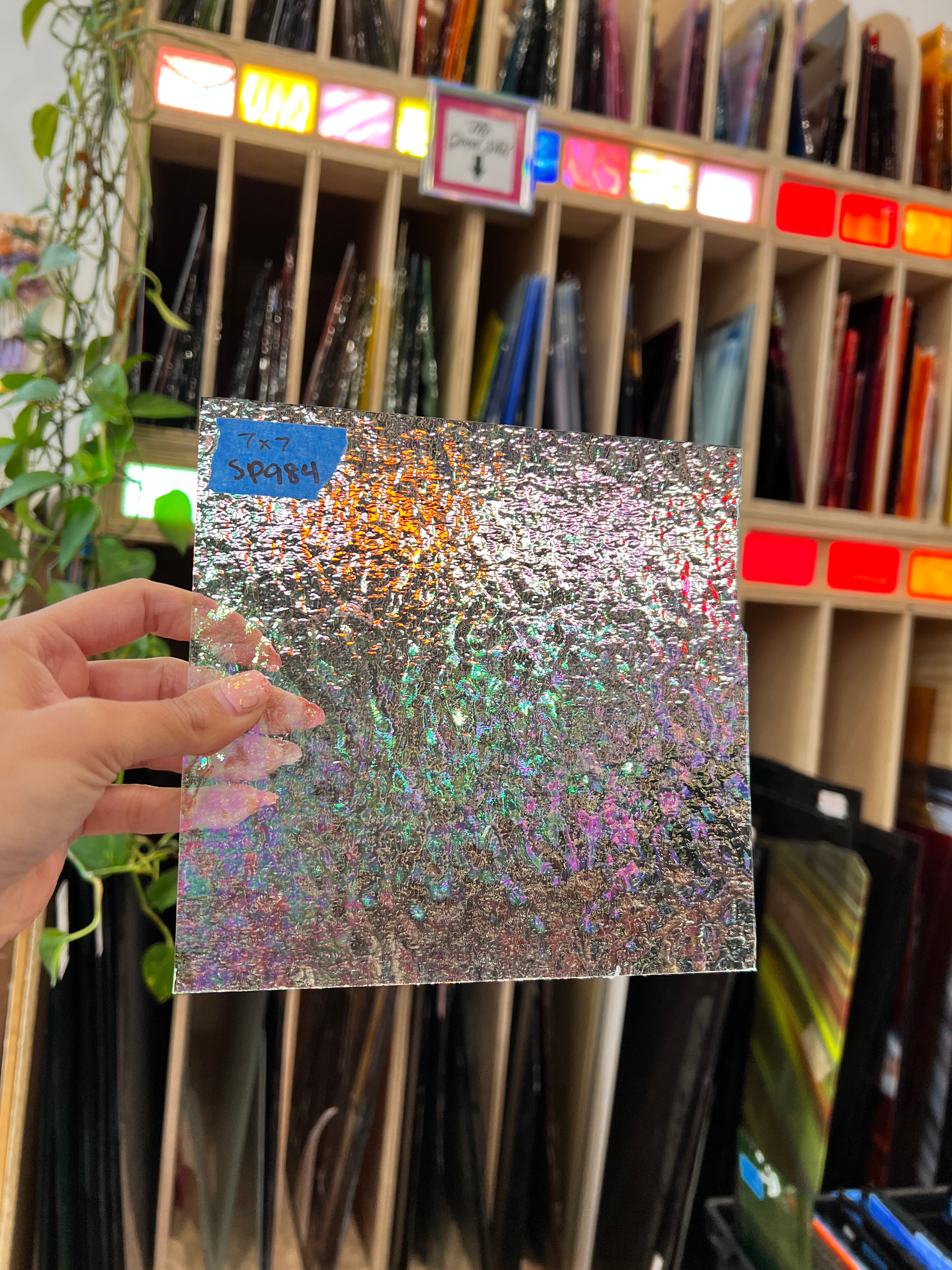 Vintage Clear Iridescent Granite Spectrum – Colorado Glass Works