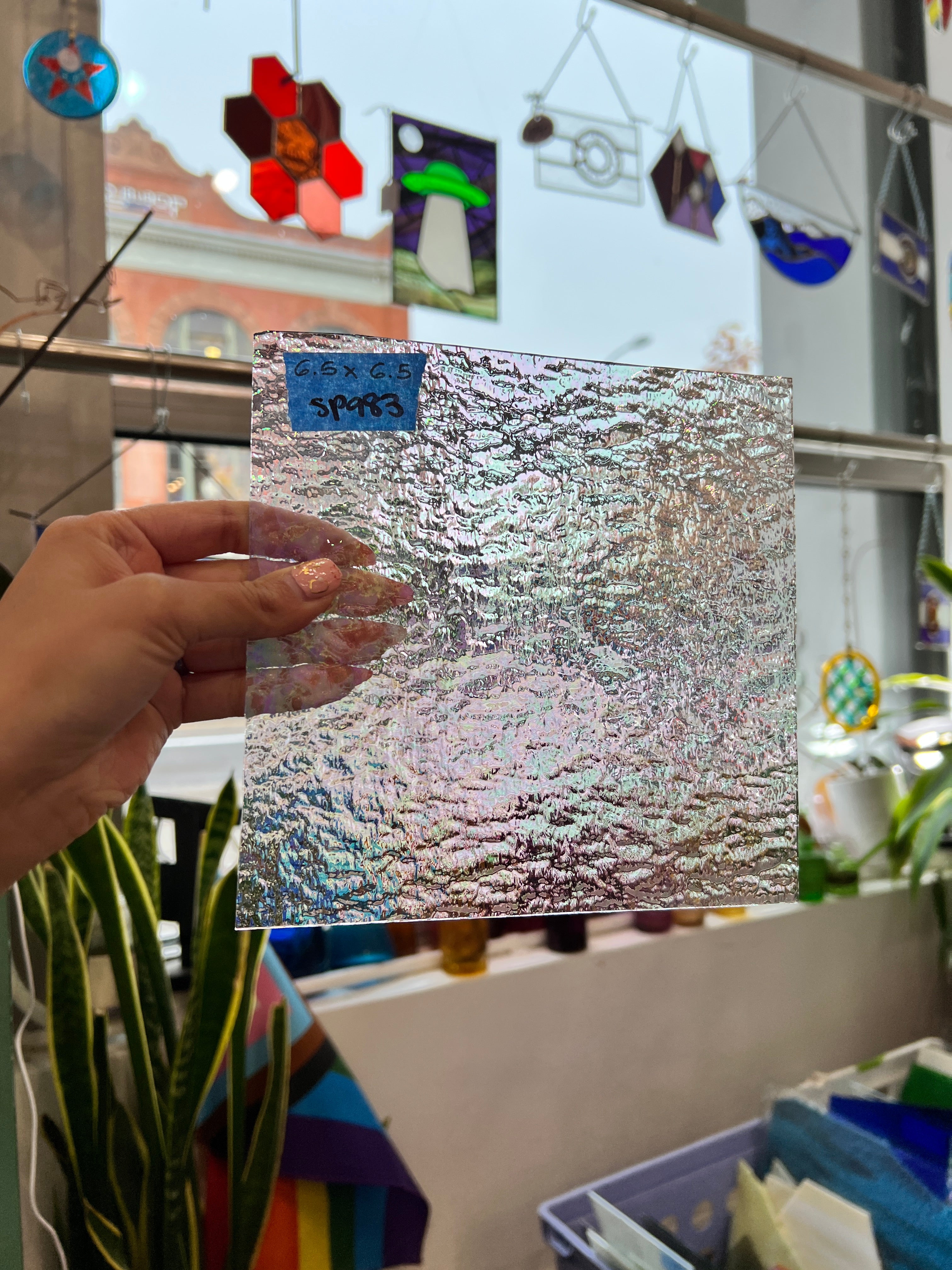 Vintage Clear Iridescent Granite Spectrum – Colorado Glass Works