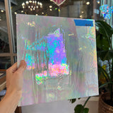 Vintage White Opaque Iridescent Spectrum Sheet Glass Colorado Glass Works SP1848 (12x12in)