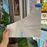 Vintage White Opaque Iridescent Spectrum Sheet Glass Colorado Glass Works