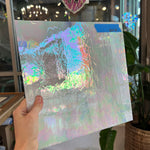 Vintage White Opaque Iridescent Spectrum Sheet Glass Colorado Glass Works SP1850 (12x12in)