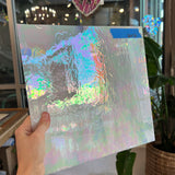 Vintage White Opaque Iridescent Spectrum Sheet Glass Colorado Glass Works SP1850 (12x12in)