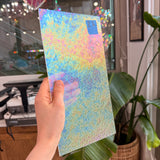 Dewdrop Clear Iridescent Wissmach Sheet Glass Colorado Glassworks 12x6in (WM-14252845)