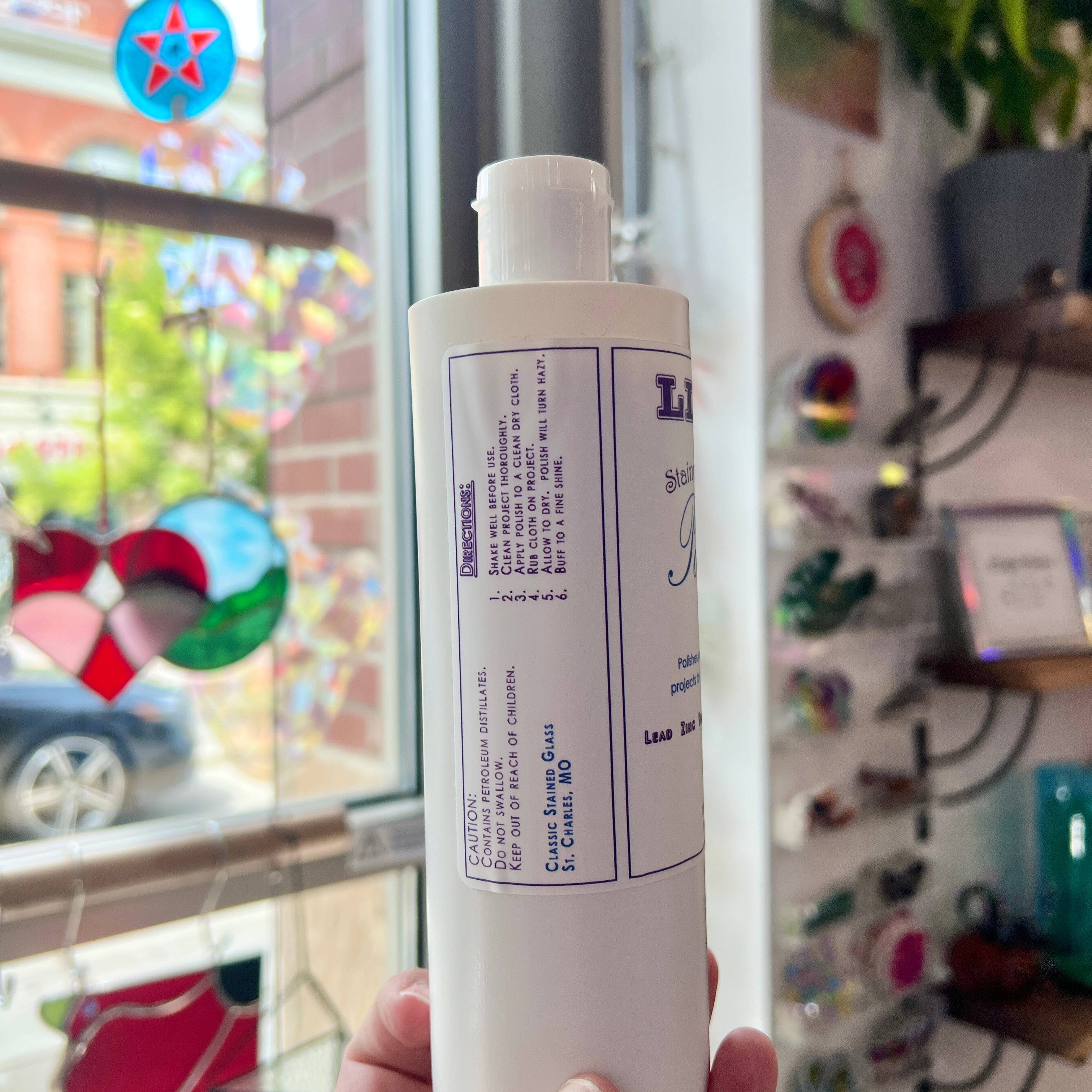 Liva Stained Glass Polish – Professional Finishing Compound for Stained Glass Projects