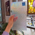 Dewdrop Clear Iridescent Wissmach Sheet Glass Colorado Glassworks