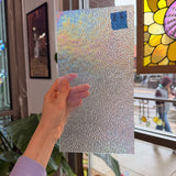 Dewdrop Clear Iridescent Wissmach Sheet Glass Colorado Glassworks