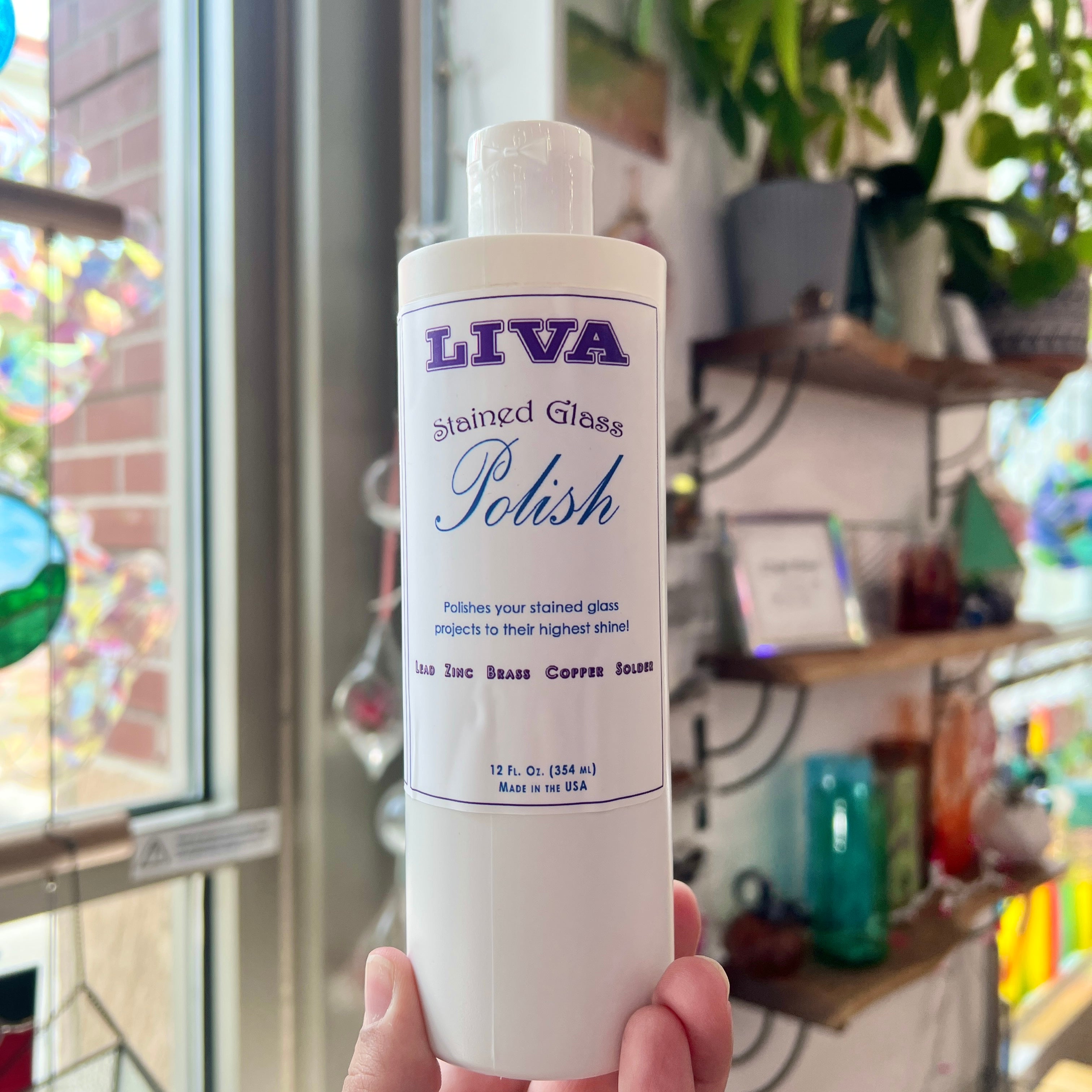 Liva Stained Glass Polish – Professional Finishing Compound for Stained Glass Projects