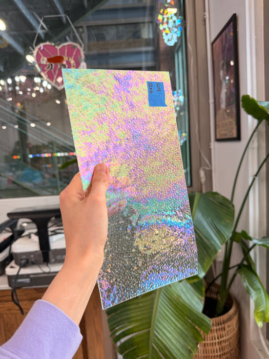 Dewdrop Clear Iridescent Wissmach Sheet Glass Colorado Glassworks 12x6in (WM-14449453)