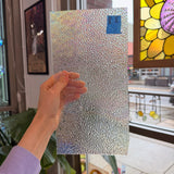 Dewdrop Clear Iridescent Wissmach Sheet Glass Colorado Glassworks