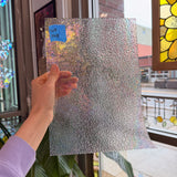 Dewdrop Clear Iridescent Wissmach Sheet Glass Colorado Glassworks