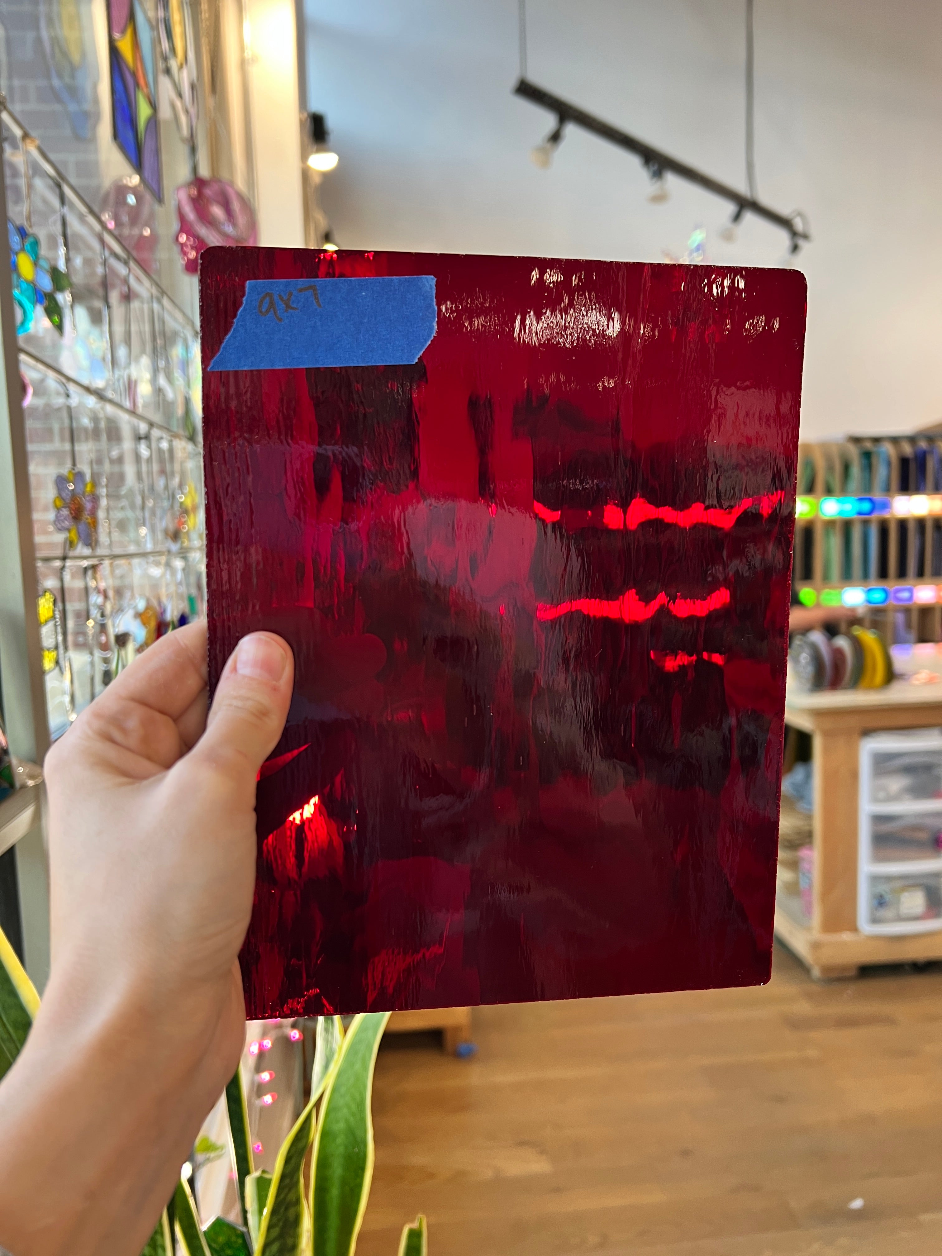 Red Transparent Spectrum Waterglass Sheet Glass Colorado Glassworks