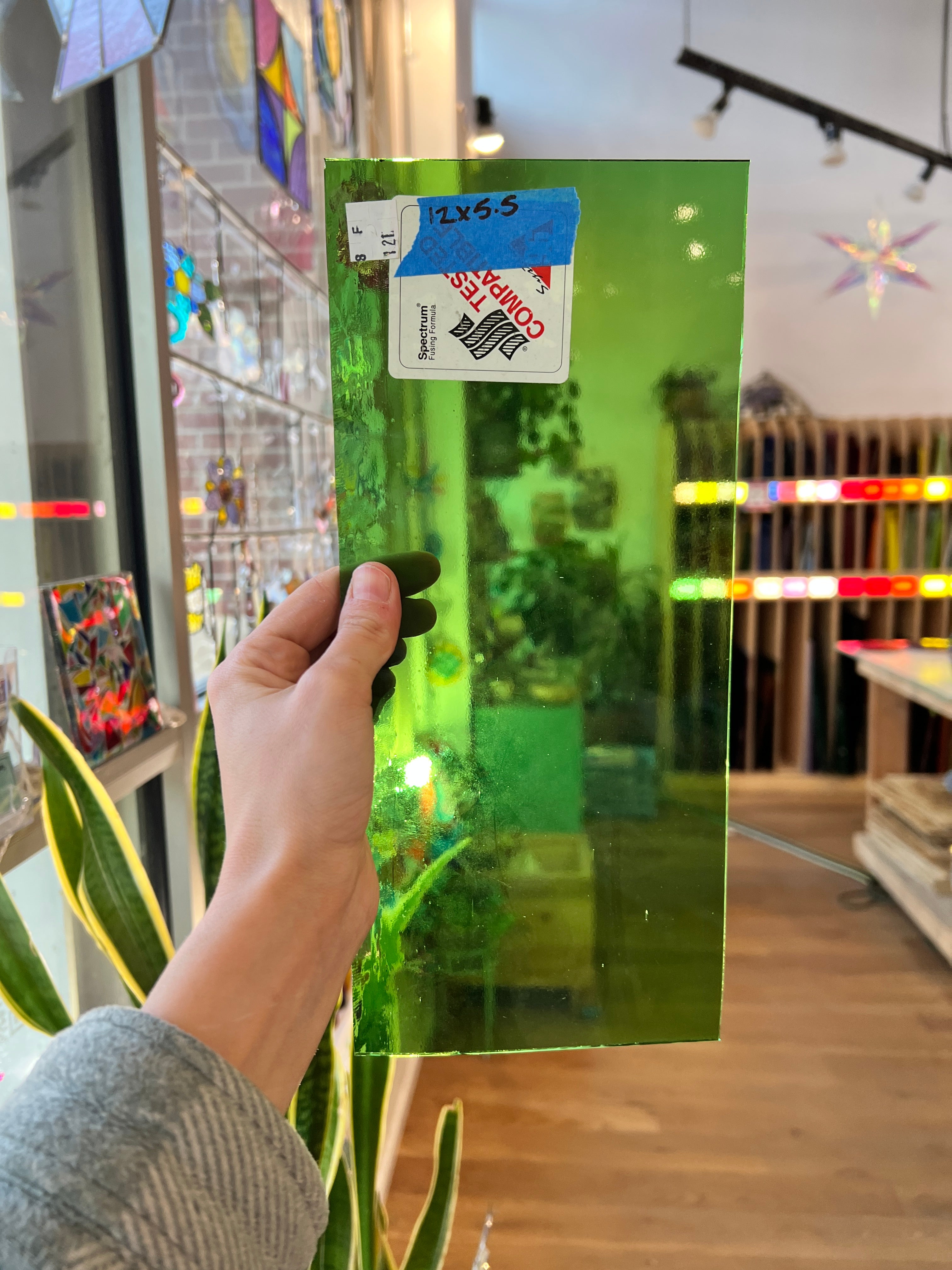 Transparent Green Spectrum Sheet Glass Colorado Glassworks